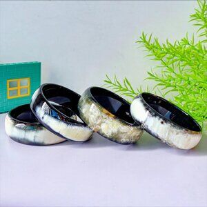 2cm Natural Buffalo ox Horn Cuff